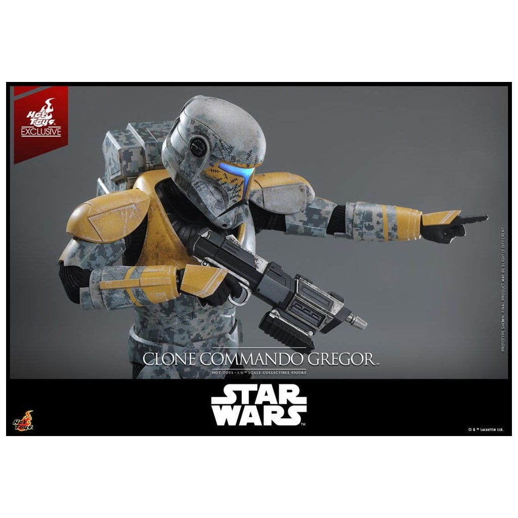 Hot Toys Clone Commando Gregor v detailně zpracovaném klonovém brnění