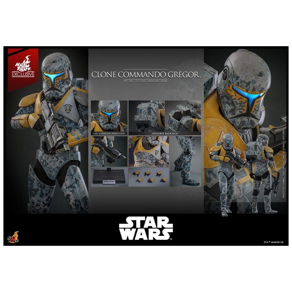 Clone Commando Gregor Hot Toys detail helmy Star Wars