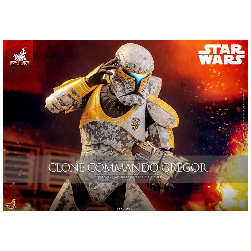 Hot Toys Clone Commando Gregor Star Wars The Clone Wars 1:6