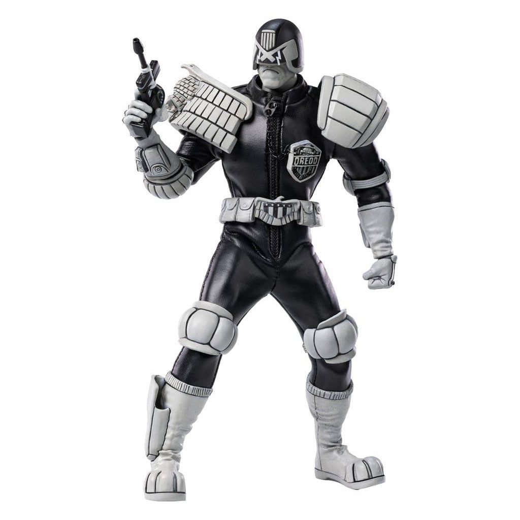 Judge Dredd Black and White Figure