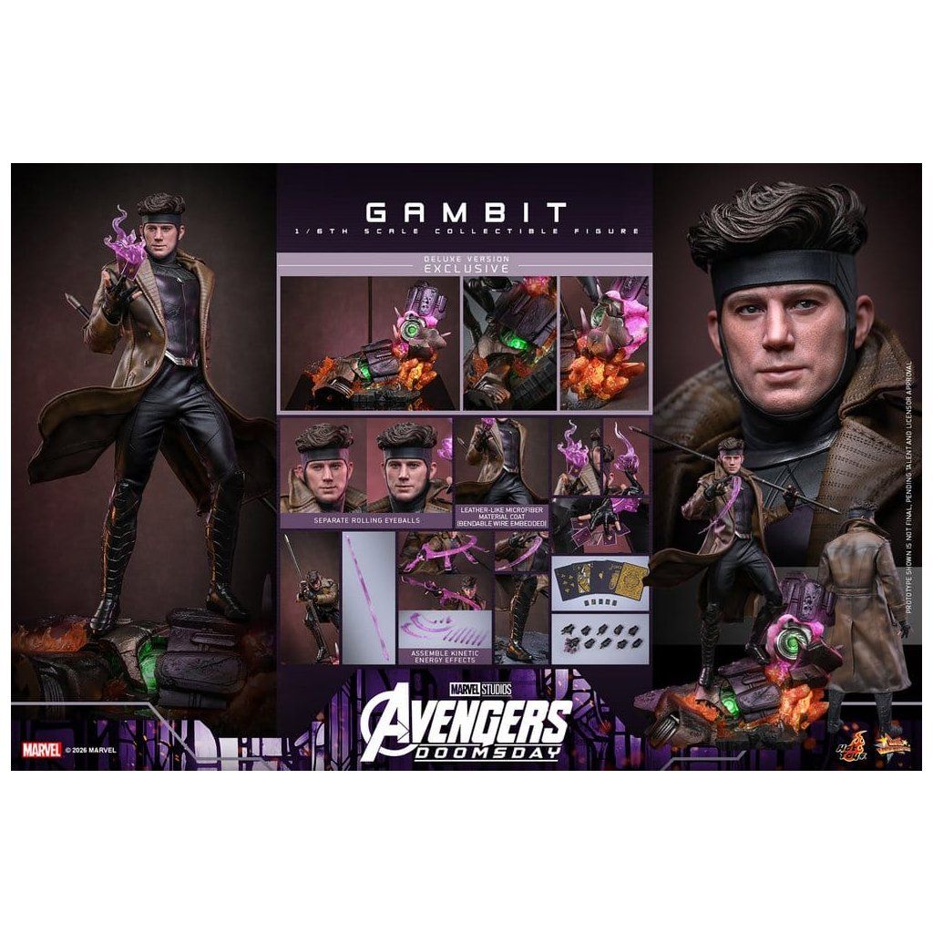 Gambit Avengers Doomsday Hot Toys detail