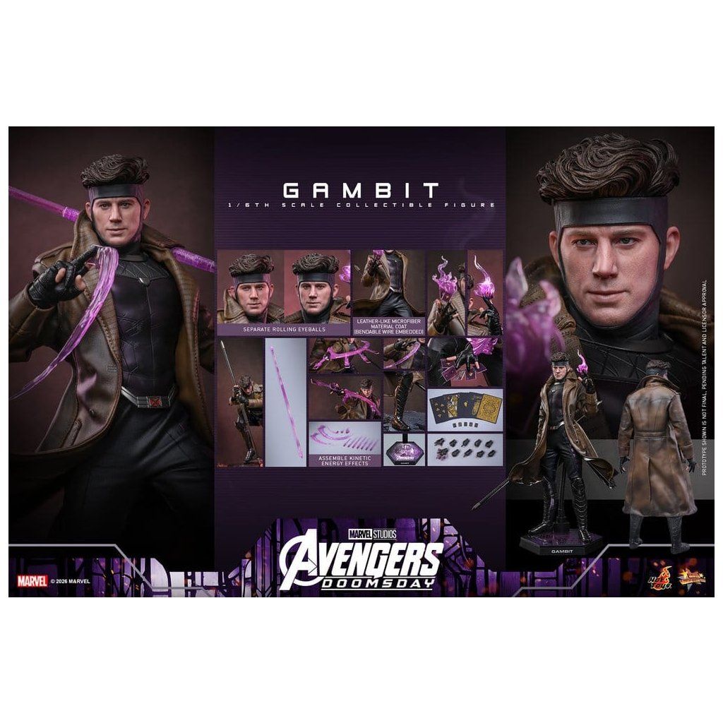 Gambit Avengers Doomsday Hot Toys figure
