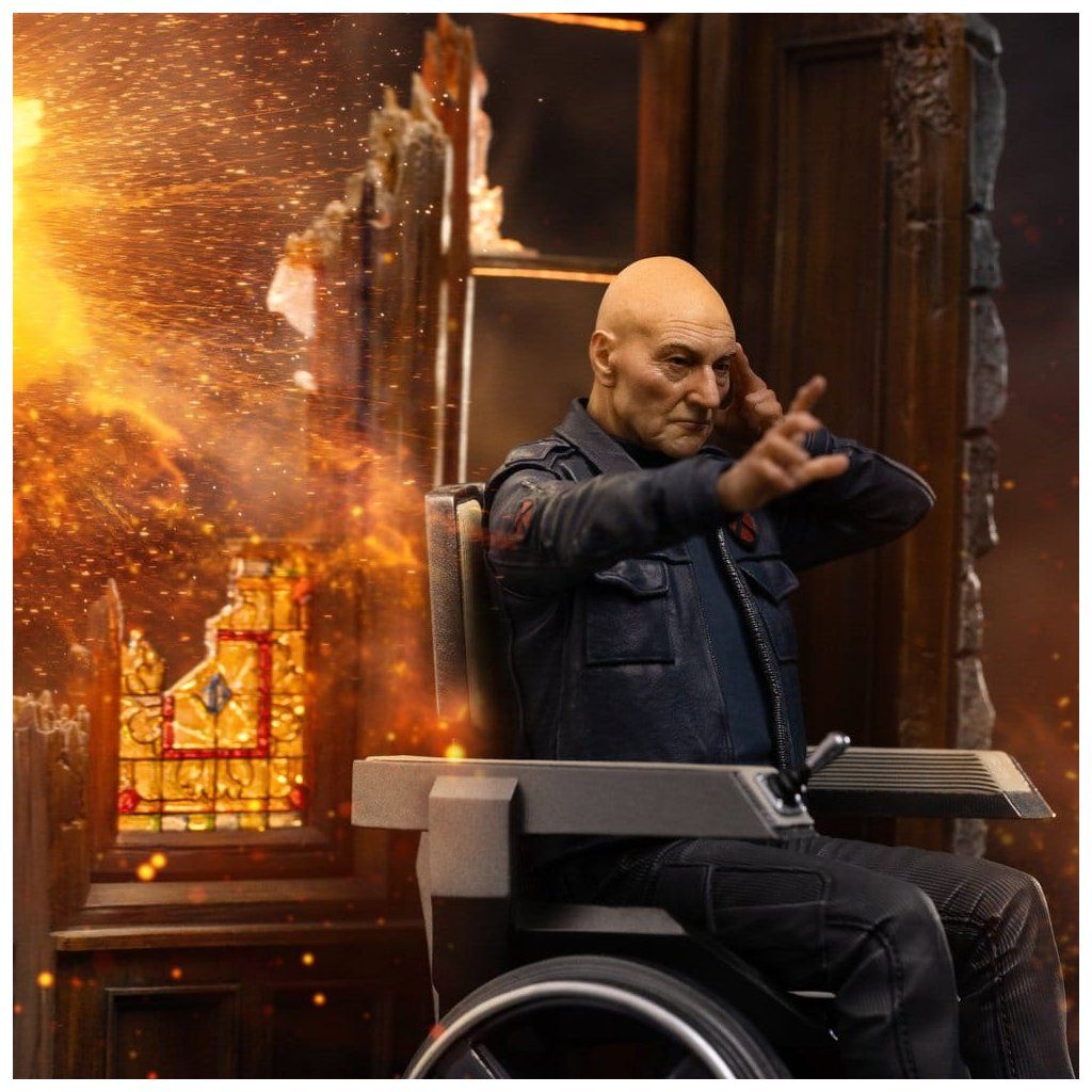 Professor Xavier Iron Studios detail sošky