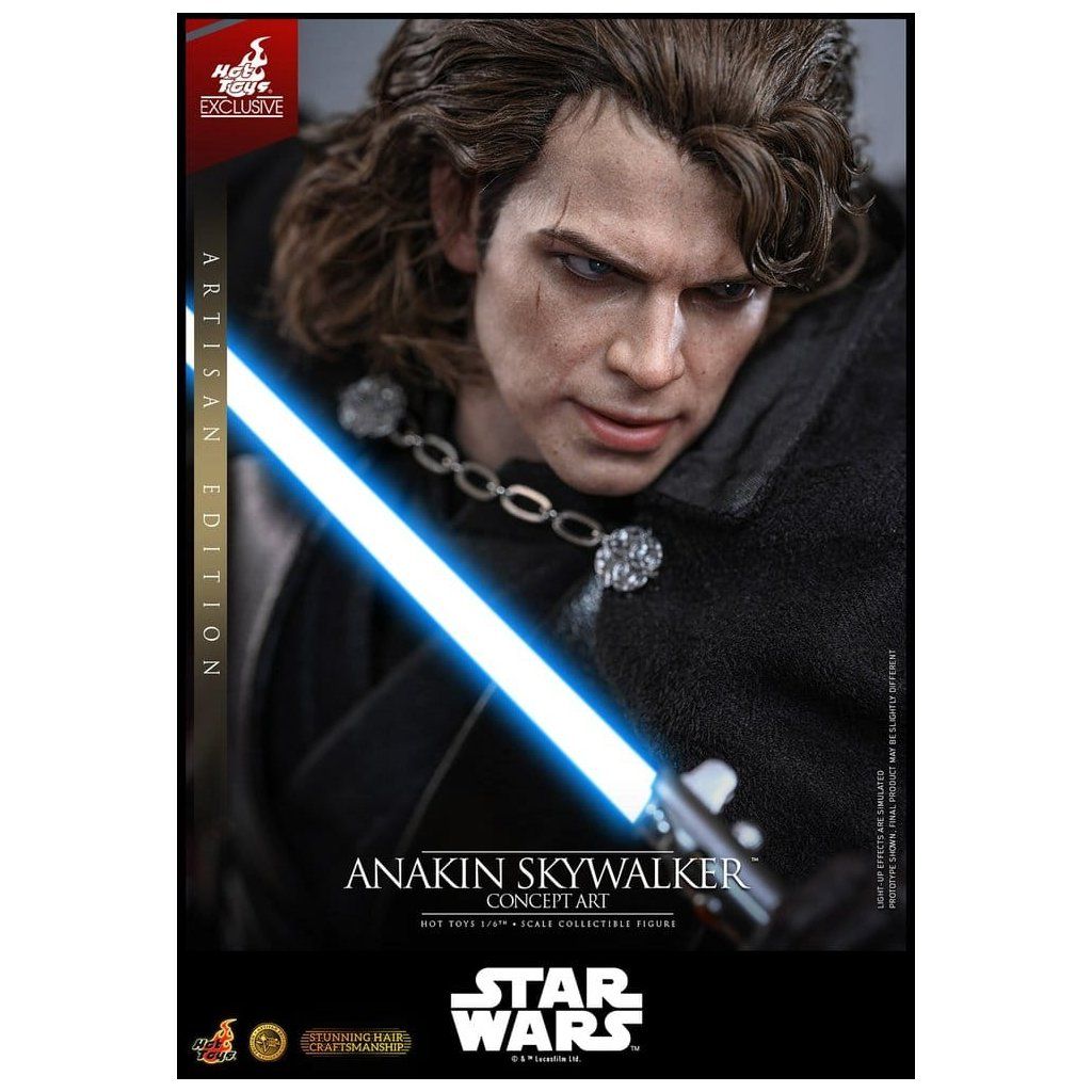 Anakin Skywalker Concept Art Version lightsaber Hot Toys