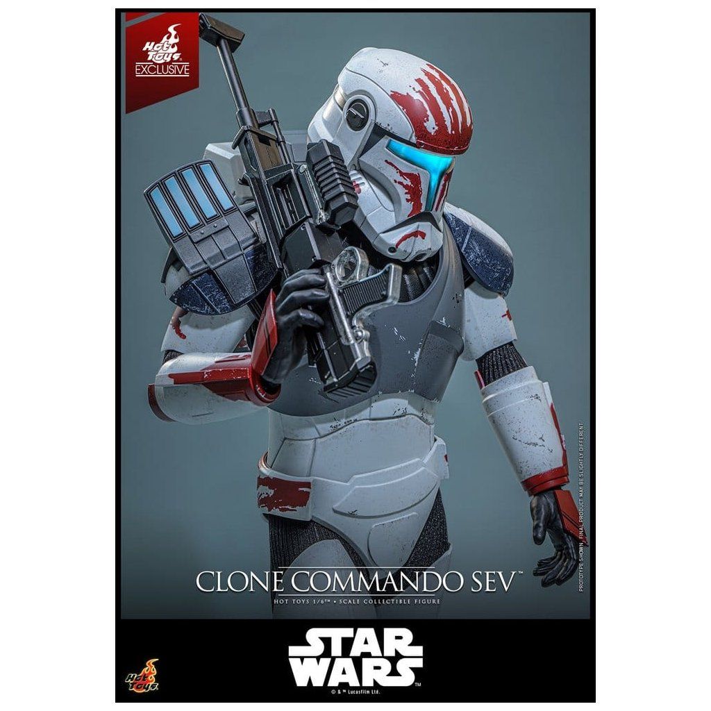 Clone Commando Sev Hot Toys detail helmy a brnění