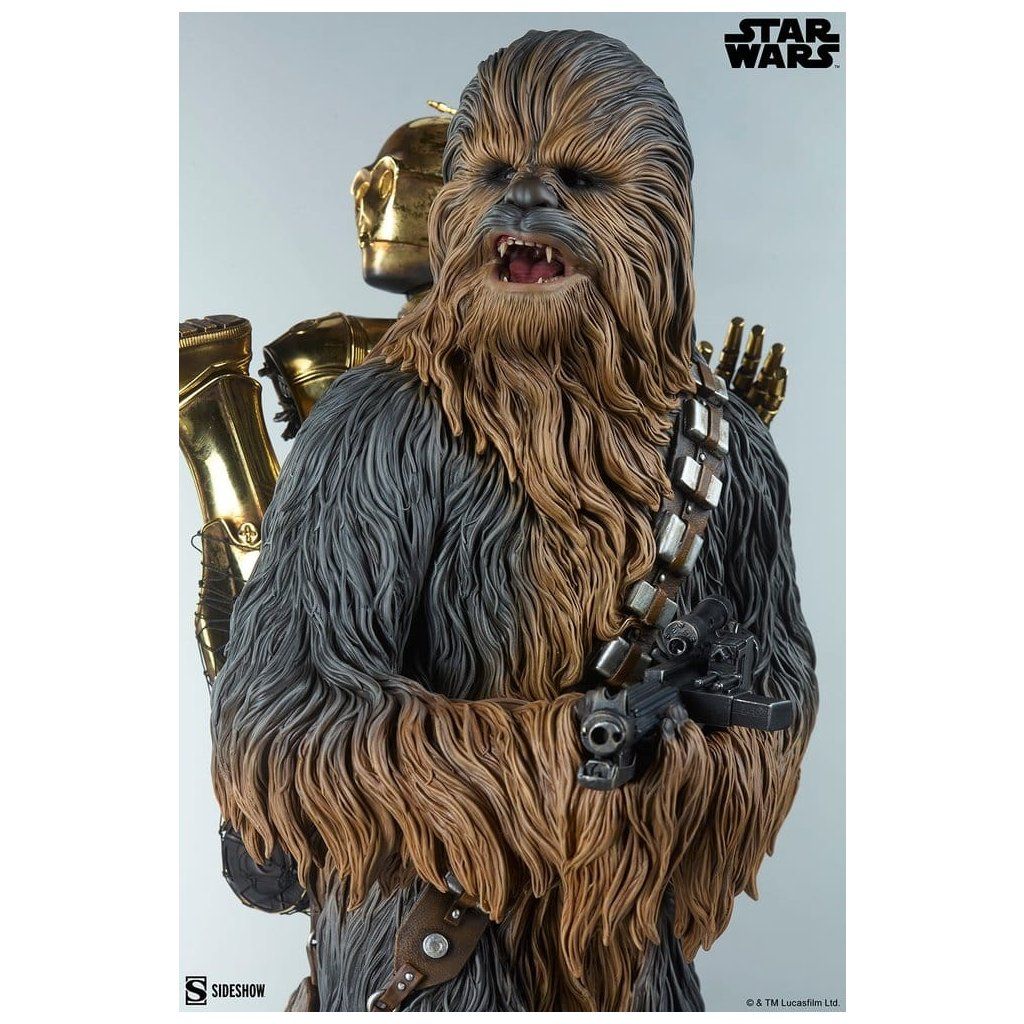 Sideshow Chewbacca C-3PO Cloud City Premium Format Figure