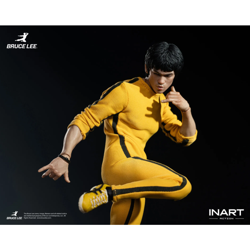 Bruce Lee INART Action Yellow Jumpsuit s nunchaky