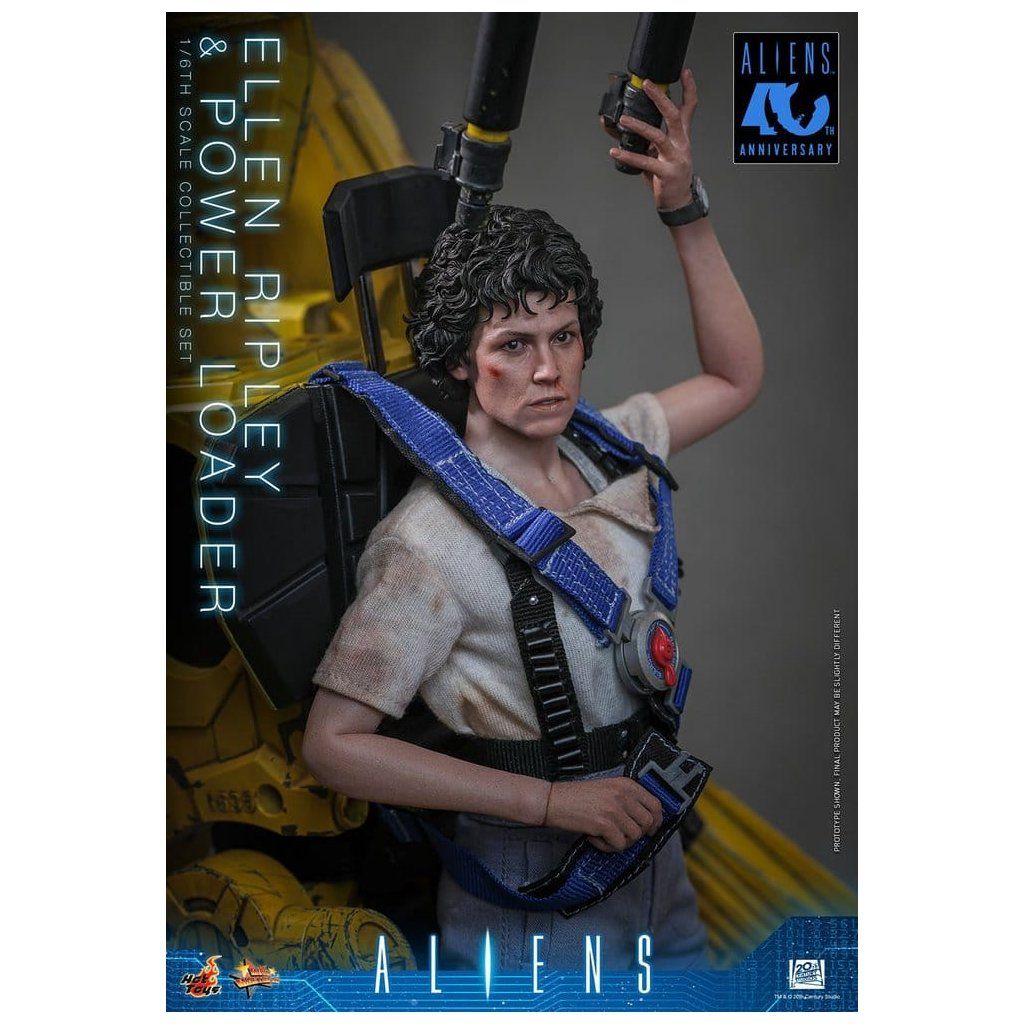 Ellen Ripley and Power Loader Aliens Hot Toys 1:6 Movie Masterpiece
