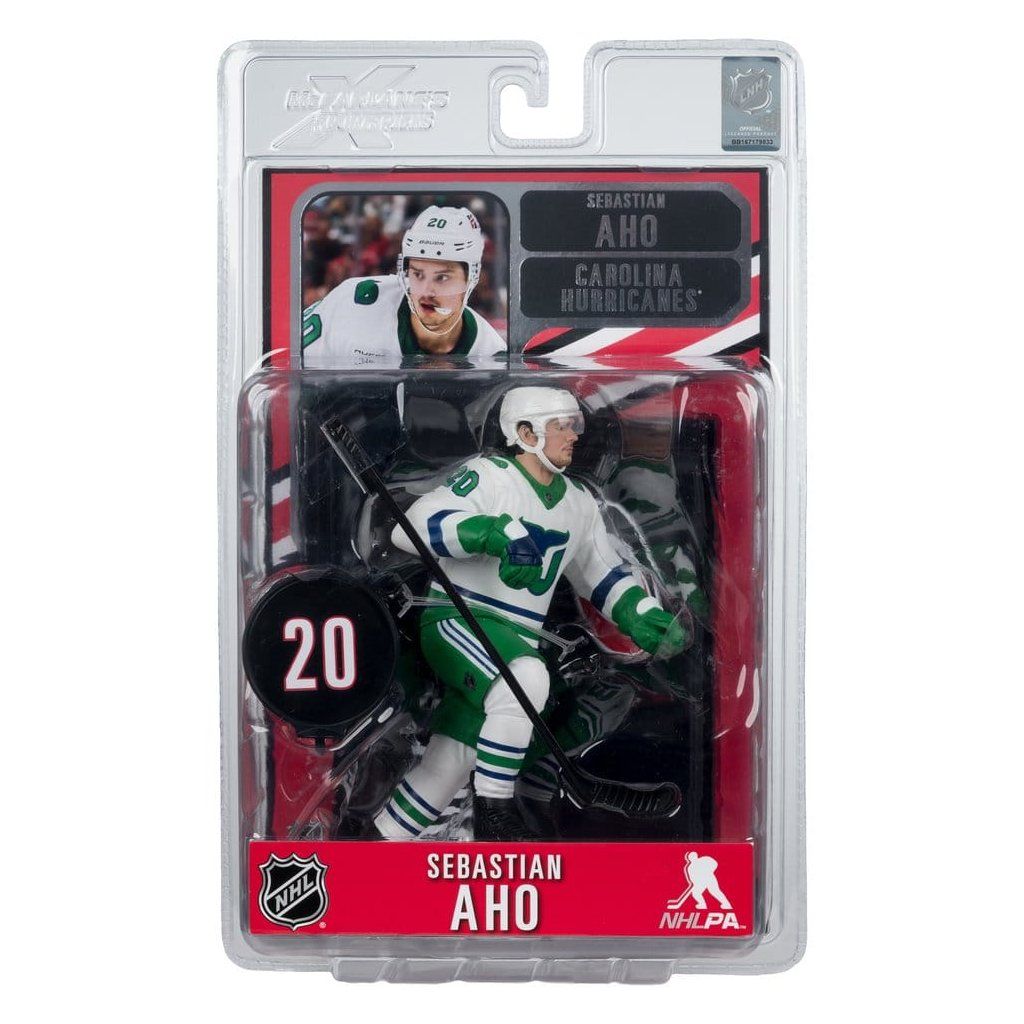 Sebastian Aho Hartford Whalers Retro McFarlane SportsPicks detail figurky