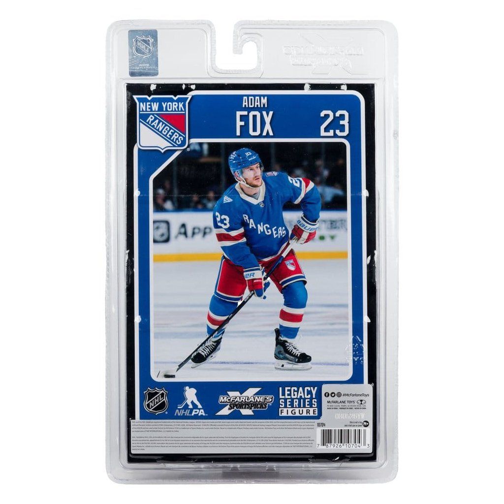 Detail figurky Adam Fox McFarlane SportsPicks New York Rangers Centennial