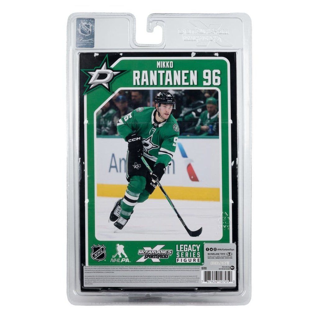 Detail figurky Mikko Rantanen Dallas Stars Retro od McFarlane Toys