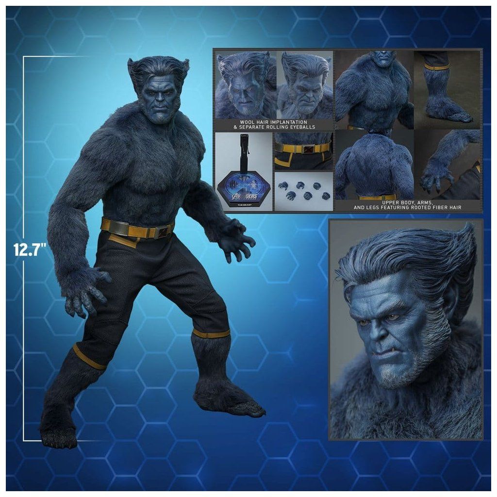 Hot Toys Beast – detail sběratelské figurky X-Men