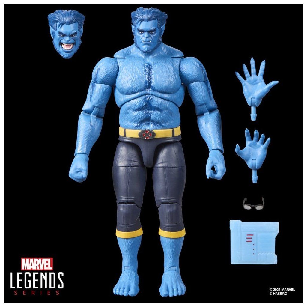 Marvel Legends Beast – alternativní hlava, brýle, ruce a počítačové zařízení