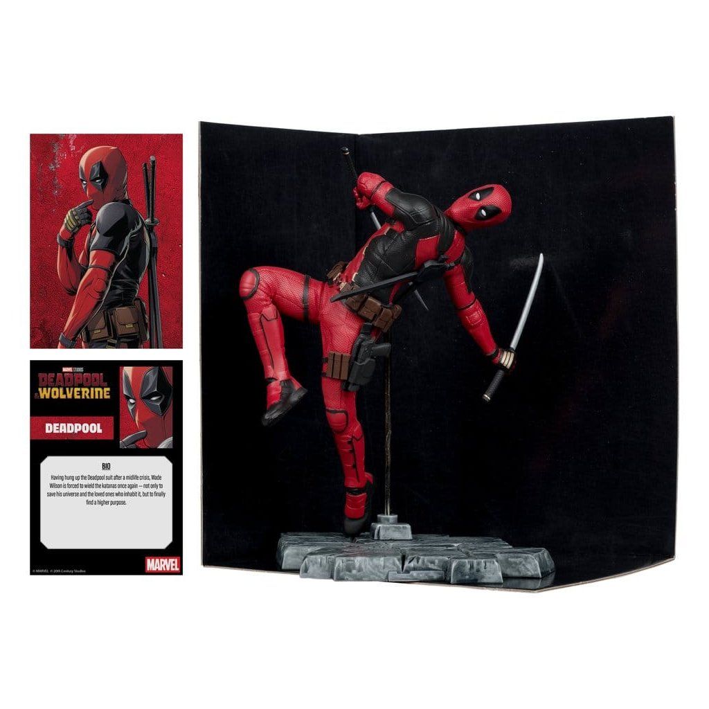 Deadpool Deadpool and Wolverine Gold Label – sběratelská socha McFarlane Toys 17 cm