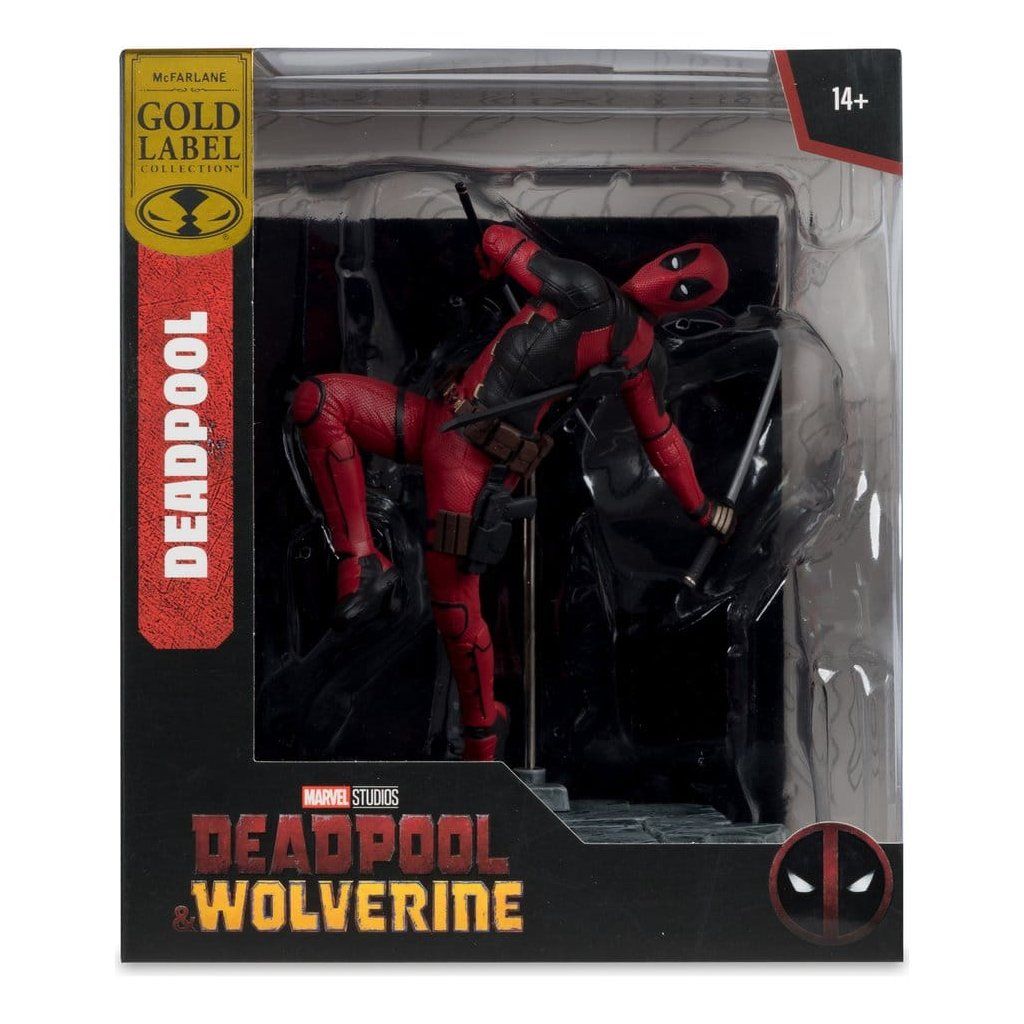 McFarlane Toys Deadpool Gold Label – detail sběratelské sochy